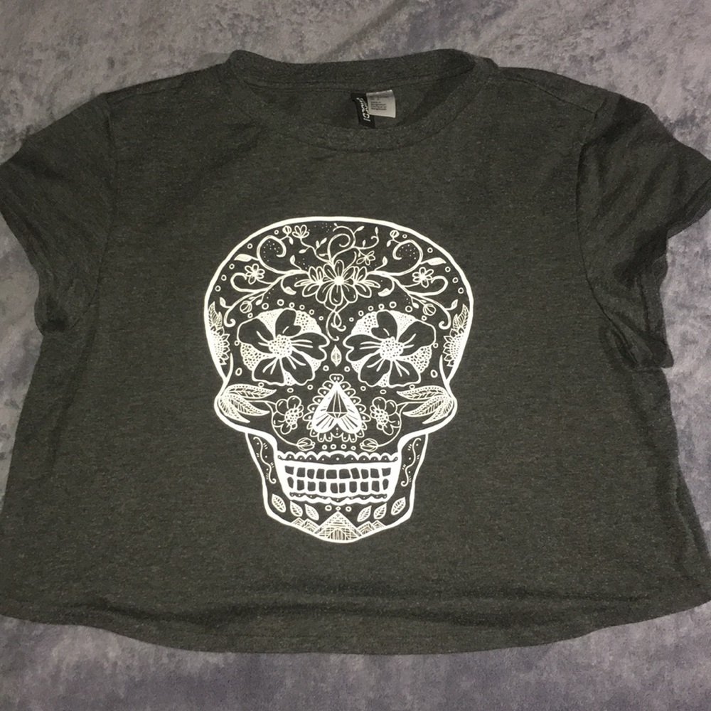 Sugar Skull Crop Top